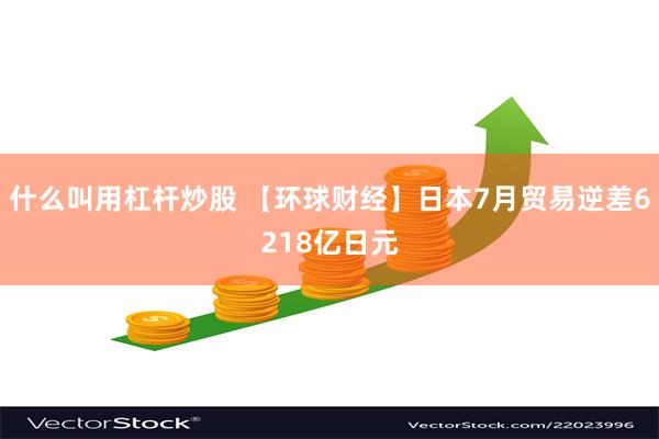 什么叫用杠杆炒股 【环球财经】日本7月贸易逆差6218亿日元