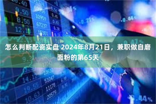 怎么判断配资实盘 2024年8月21日，兼职做自磨面粉的第65天