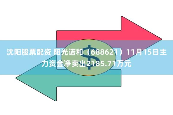 沈阳股票配资 阳光诺和（688621）11月15日主力资金净卖出2185.71万元