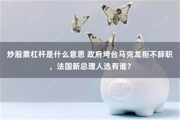 炒股票杠杆是什么意思 政府垮台马克龙拒不辞职，法国新总理人选有谁？