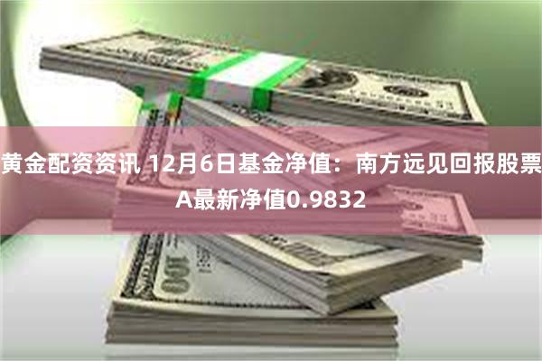 黄金配资资讯 12月6日基金净值：南方远见回报股票A最新净值0.9832