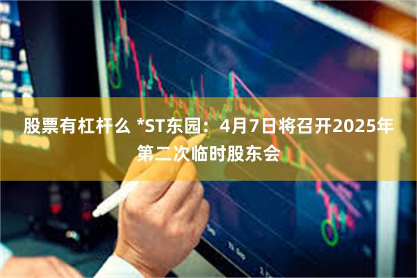 股票有杠杆么 *ST东园：4月7日将召开2025年第二次临时股东会