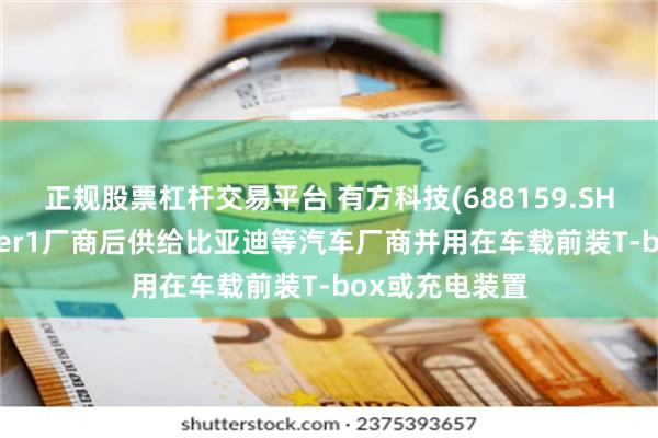 正规股票杠杆交易平台 有方科技(688159.SH)：模组供给tier1厂商后供给比亚迪等汽车厂商并用在车载前装T-box或充电装置